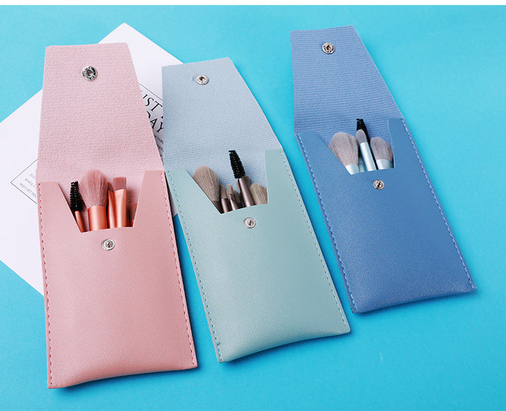 ✨ Portable 8-Piece Makeup Brush Set — Soft Hair Beauty Tools 💄