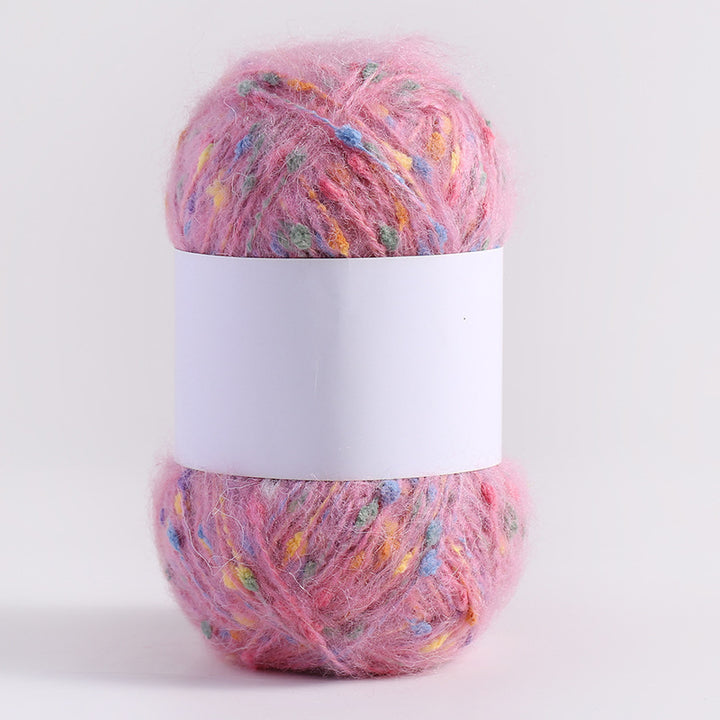 Colored Mohair Knitting Yarn – Soft Hand Woven Mohair Thread for Sweaters, Scarves & DIY Crafts