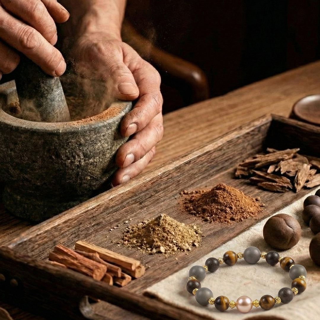 Chinese Herbal Bead Bracelet – Lightweight Wellness Jewelry