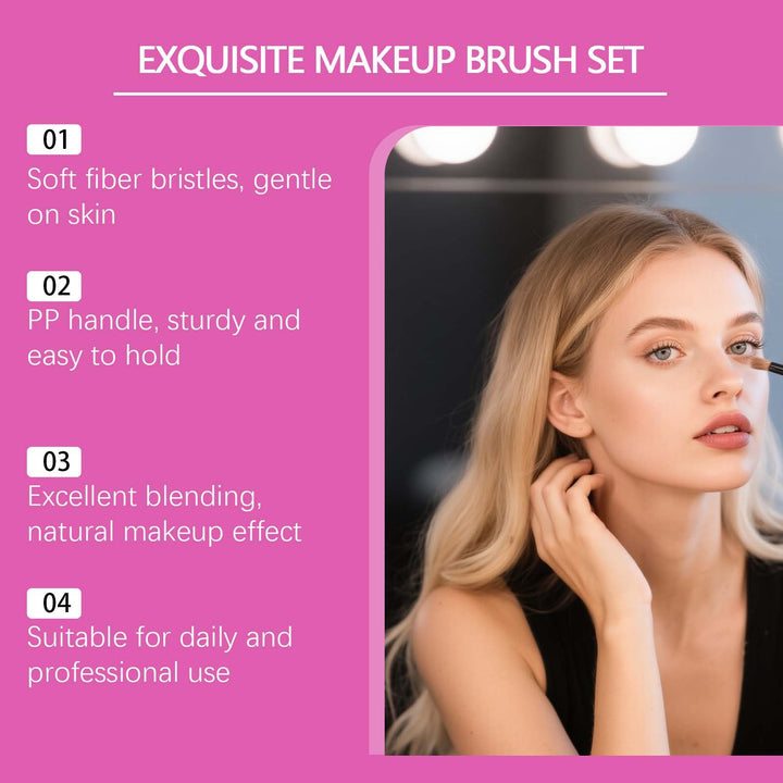 🖌️ Exquisite 6-Piece Makeup Brush Set – Soft Blending Face & Eye Beauty Tools 💄✨