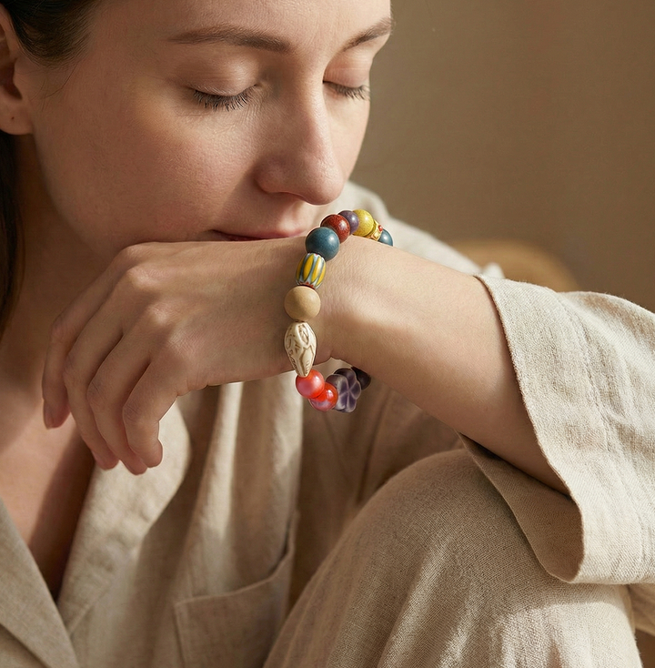 Chinese Herbal Bead Bracelet – Traditional Aromatherapy Wellness Bracelet