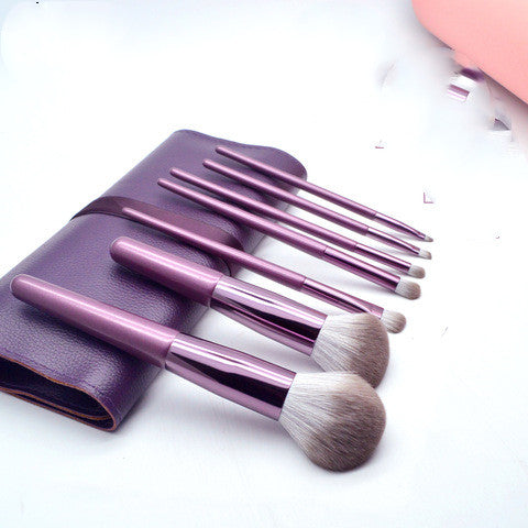 ✨ Beginner Soft Fur Makeup Brush Set (7-Piece) 💄