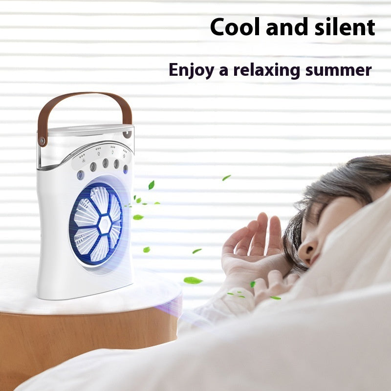 🌬️💧 Portable Misting Fan | Rechargeable Mini Air Cooler with Humidifier ❄️✨