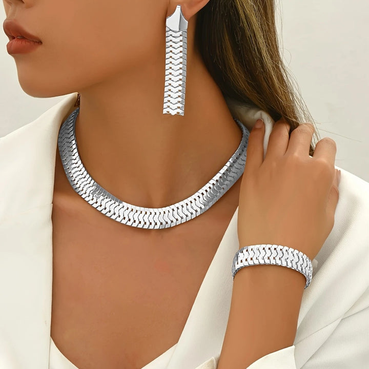 Women’s Wheat Ear Jewelry Set – Bracelet, Necklace & Earring Set