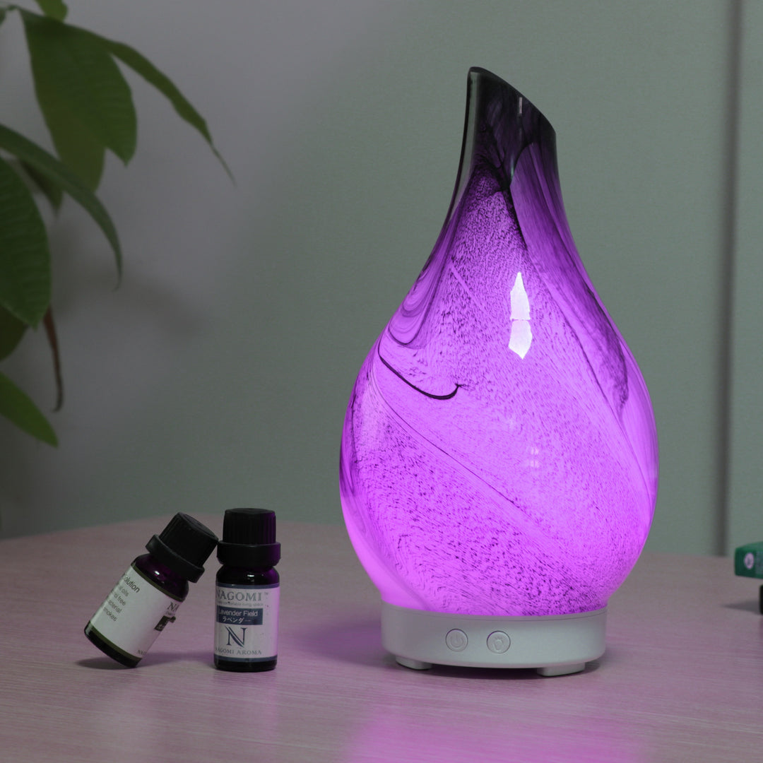 🌈💧 Living Room Ultrasonic 7-Color Humidifier | Glass Vase Aroma Diffuser ✨🌿