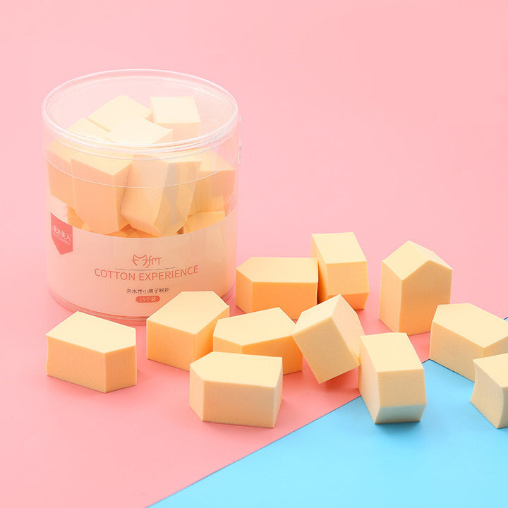 💄✨ Pentagonal Powder Puff Set | Wet & Dry Makeup Sponge (15PCS Boxed)