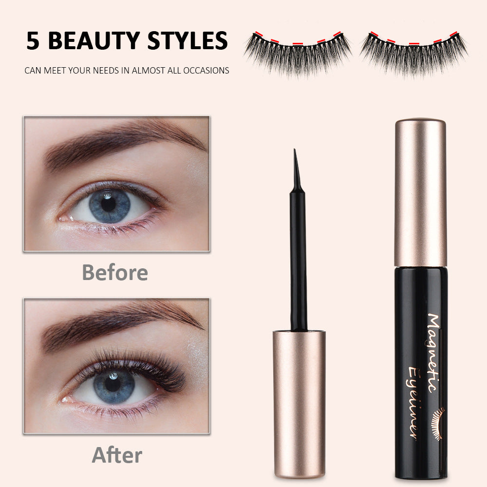 🧲👁️ Magnetic False Eyelashes Set – Handmade Reusable Lashes with Magnetic Mascara