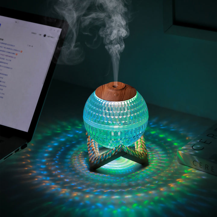 🔮💧 Crystal Ball Humidifier | RGB Colorful Mini Silent Ultrasonic Mist Diffuser ✨