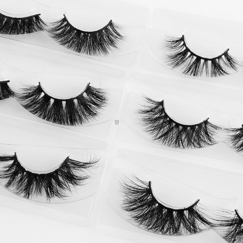 👁️✨ 25MM Mink Eyelashes – Wispy Fluffy Dramatic Fake Lashes