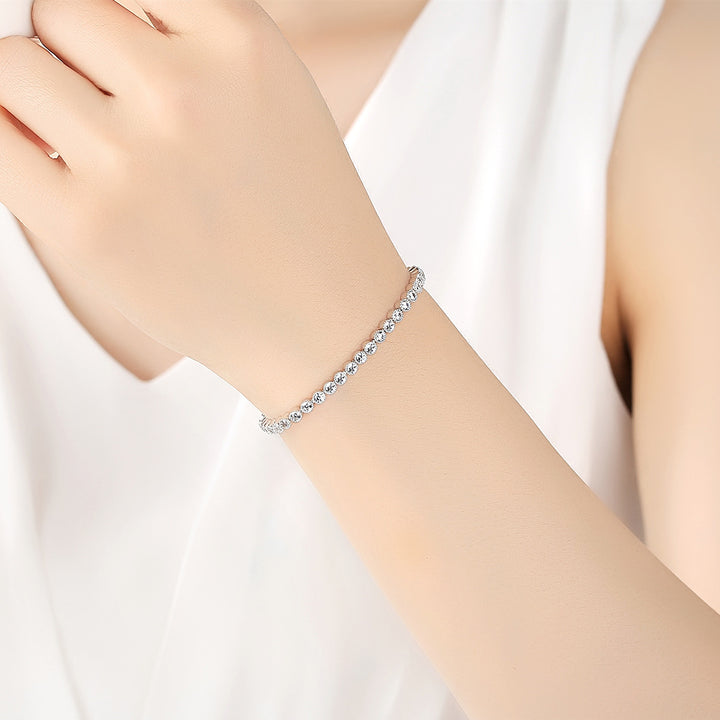 S925 Sterling Silver AAA Zircon Bracelet – Korean Exquisite Women’s Jewelry