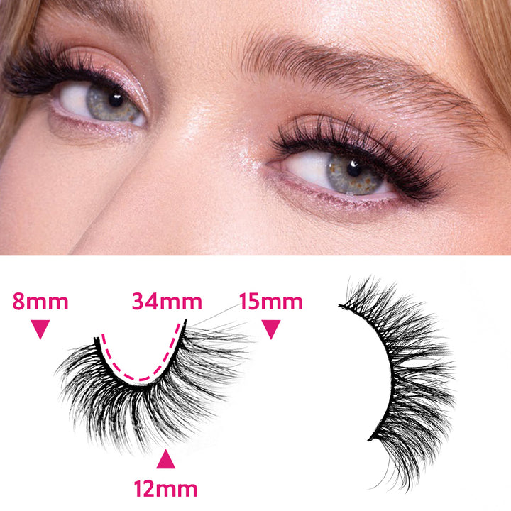 👁️✨ 3D Multi-Layered False Eyelashes – Realistic, Soft & Comfortable Reusable Lashes