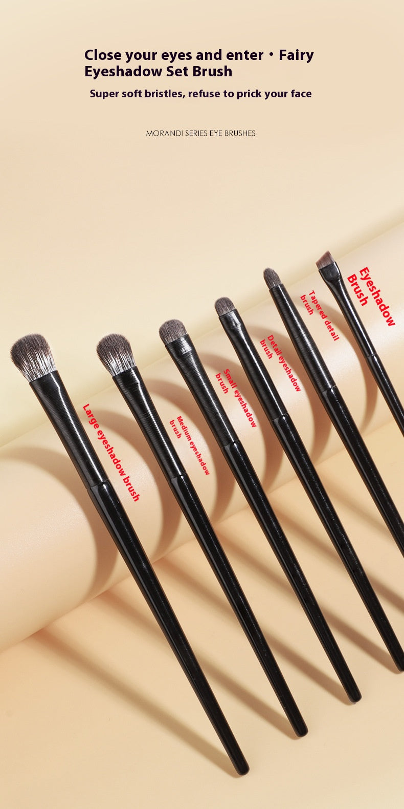 ✨ 6-Piece Eyeshadow Brush Set — Beginner Friendly 💄