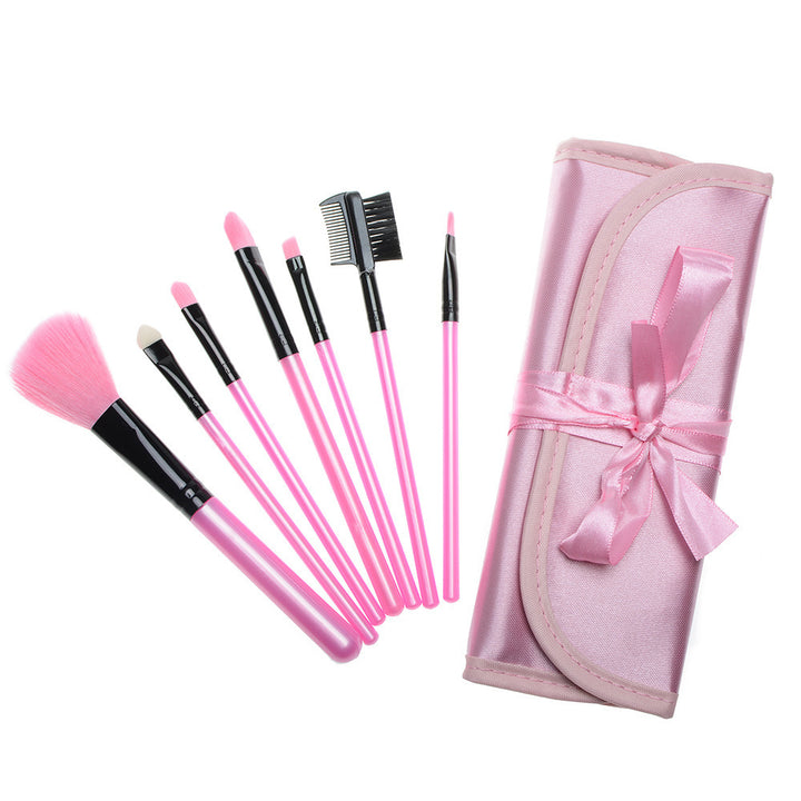 ✨ Multifunctional Portable 7-Piece Ribbon Makeup Brush Set 💄