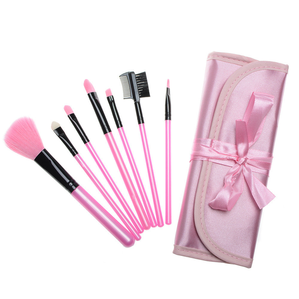 ✨ Multifunctional Portable 7-Piece Ribbon Makeup Brush Set 💄