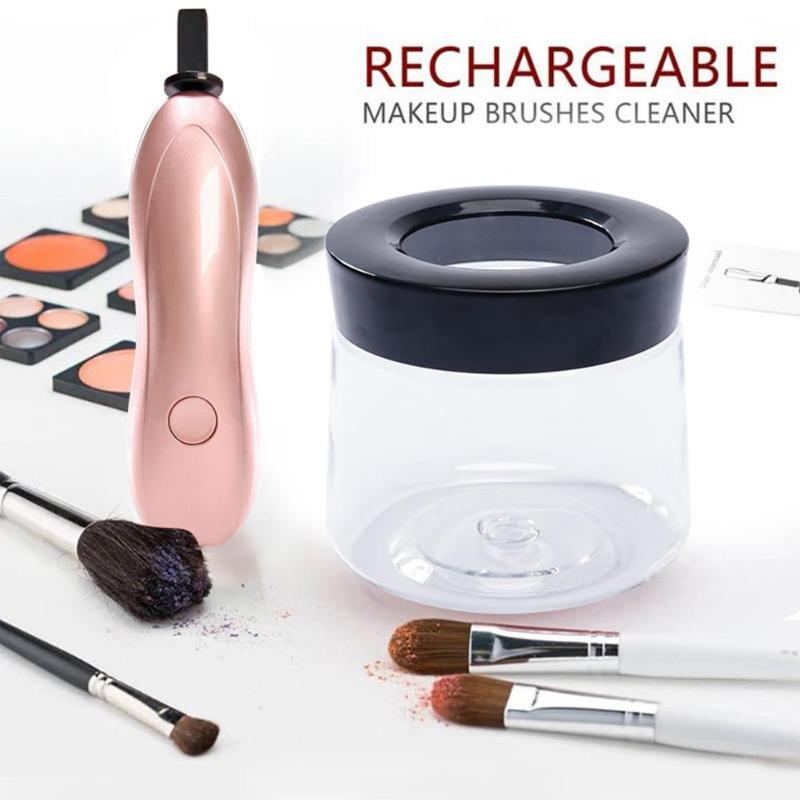 ✨ USB Charging Automatic Makeup Brush Scrubber — Electric Cleaning Tool 💄🧼⚡