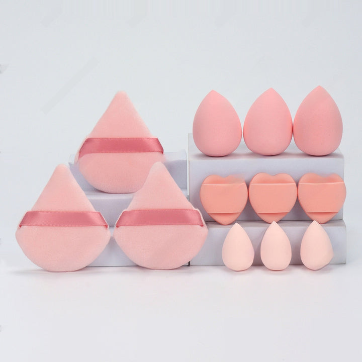 🥚💄 12-Piece Makeup Sponge Puff Set – Soft Beauty Blender Kit (Wet & Dry Use)