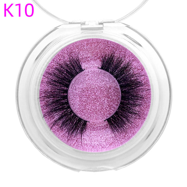 👁️✨ 8D Mink Hair False Eyelashes – Thick Handmade Volume Lash Set
