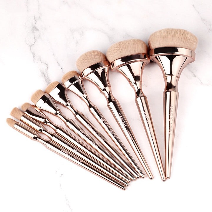 ✨ 9-Piece Professional Makeup Artist Brush Set — Gold Edition 💄✨