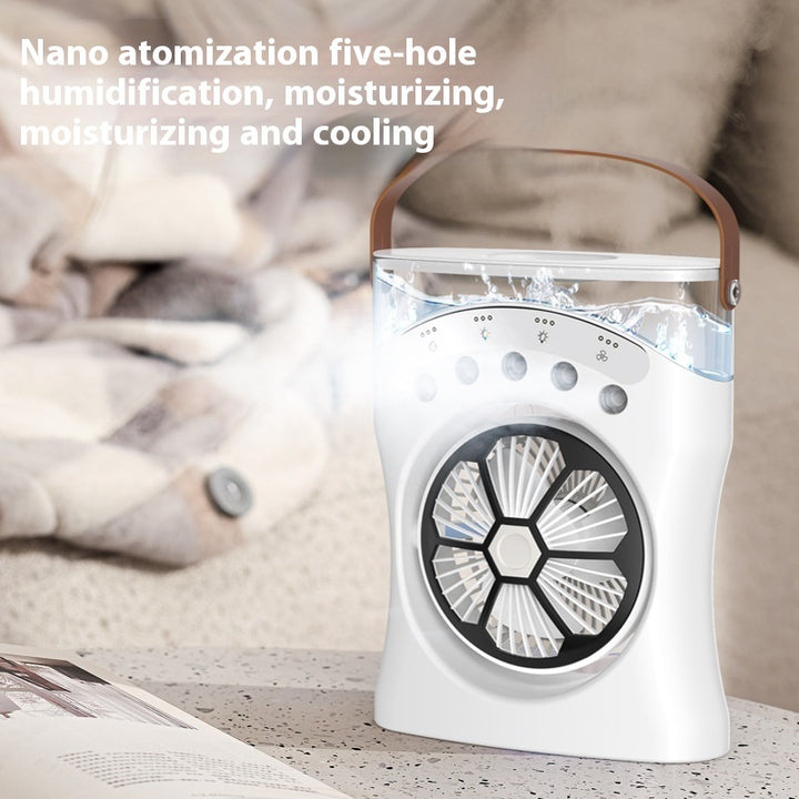 🌬️💧 Portable Misting Fan | Rechargeable Mini Air Cooler with Humidifier ❄️✨