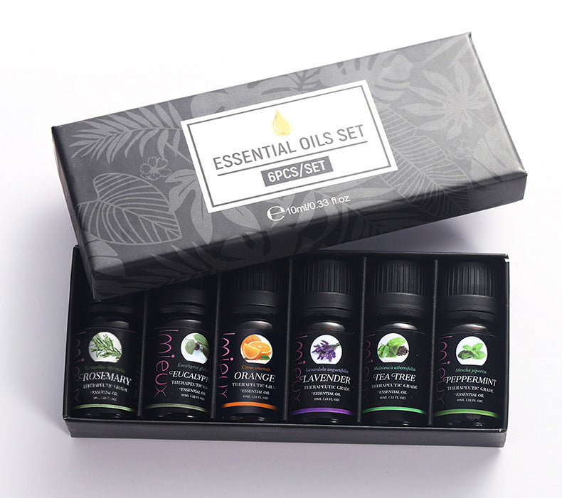 ✨ Herbal Aromatherapy Essential Oil Set — 6 × 10ml 🌿💧
