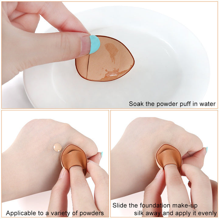 💄✨ Mini Finger Puff Foundation Powder Set | Soft Makeup Application Sponges