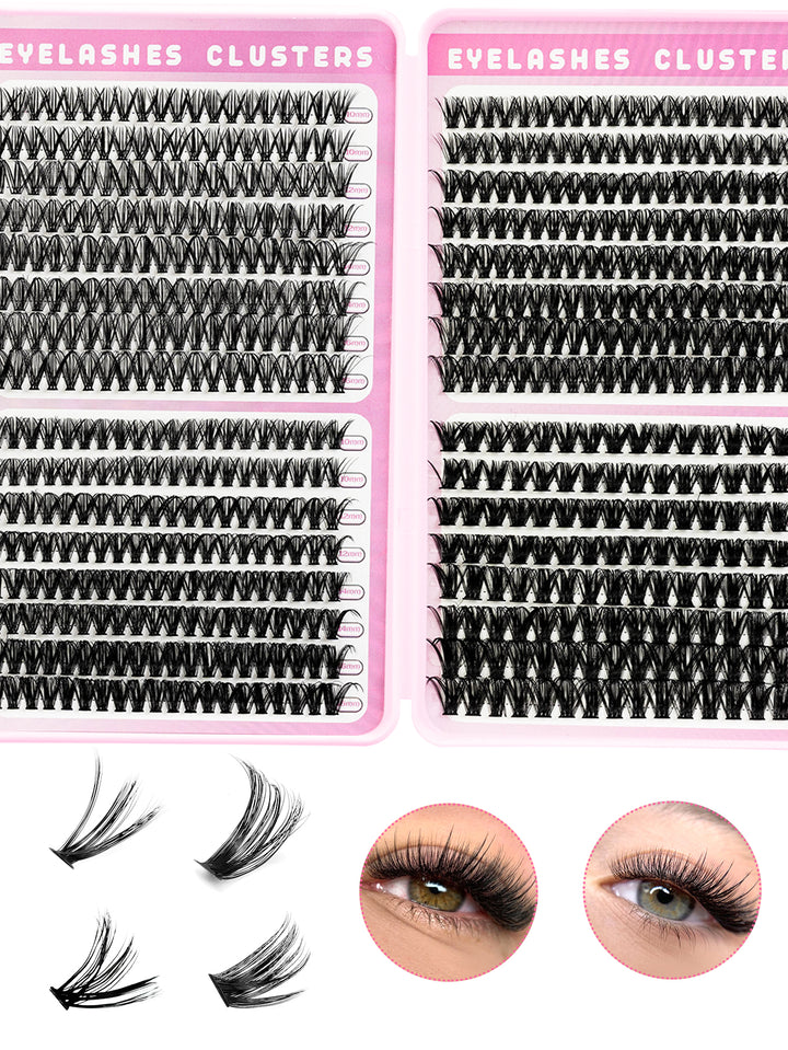 👁️✨ 3D False Eyelashes – Multi-Layered, Realistic, Soft & Comfortable Natural Nude Makeup Lashes