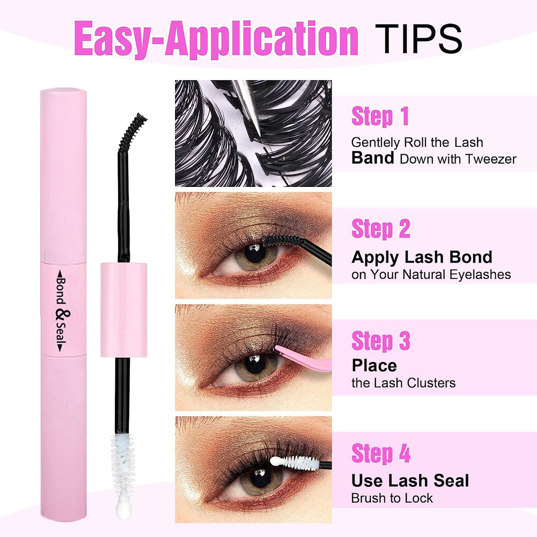 👁️✨ 30D/40D False Eyelashes Mixed Suit – 14 Rows Lash Extension Kit