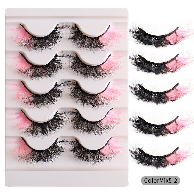 👁️✨ Fashion High Color Fried Curly Eyelashes – Thick Fluffy Faux Mink Lashes