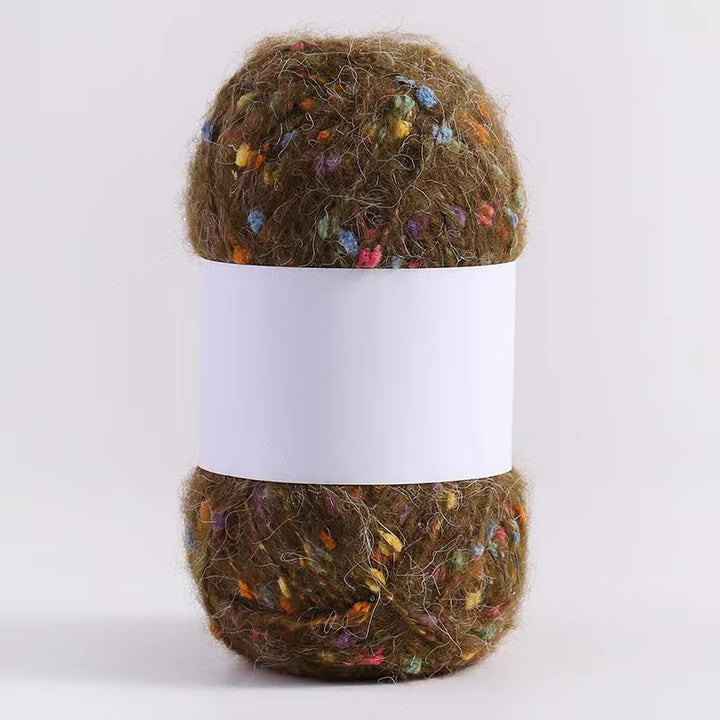 Colored Mohair Knitting Yarn – Soft Hand Woven Mohair Thread for Sweaters, Scarves & DIY Crafts