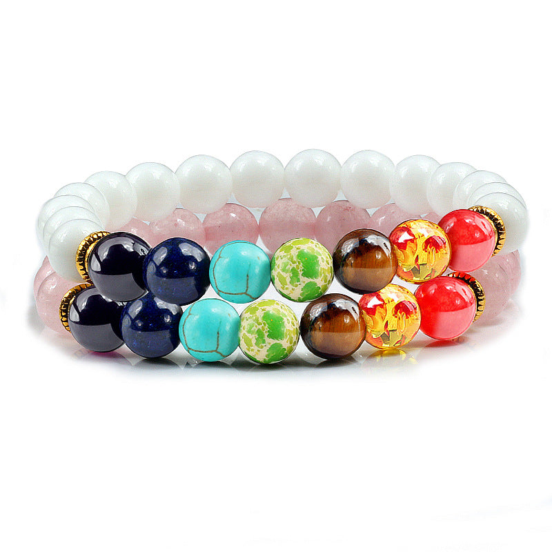 Frosted Natural Stone Yoga Bracelet