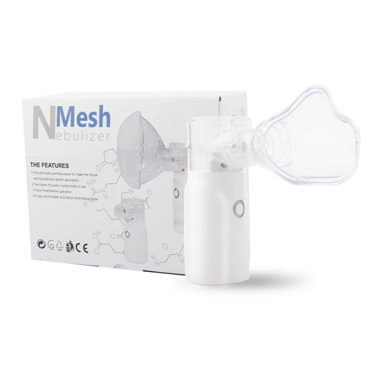 💨👨‍👩‍👧 Portable Ultrasonic Mesh Atomizer | LED Silent Handheld Nebulizer ✨
