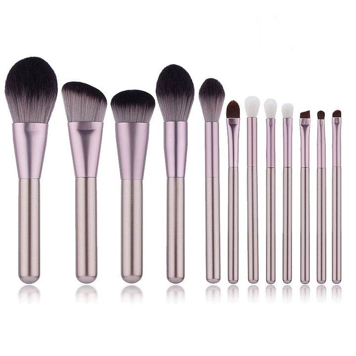 ✨ 12-Piece Small Grape Professional Makeup Brush Set — Super Soft Beauty Tools 💄🍇