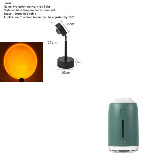 🌙💧 Night Light Ultrasonic Humidifier | USB Mini Air Purifier 🌿✨