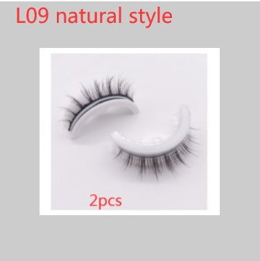 👁️✨ Reusable 3D Mink Lashes – Self-Adhesive Natural False Eyelashes (Glue-Free Silk Style)