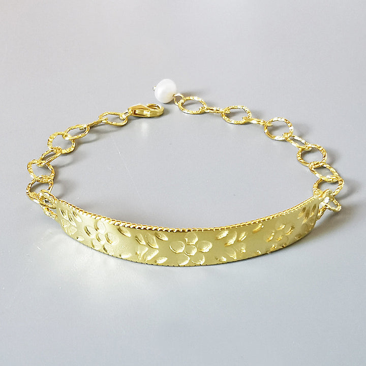 Sterling Silver Baroque Pearl Bracelet – Exaggerated European Style Jewelry