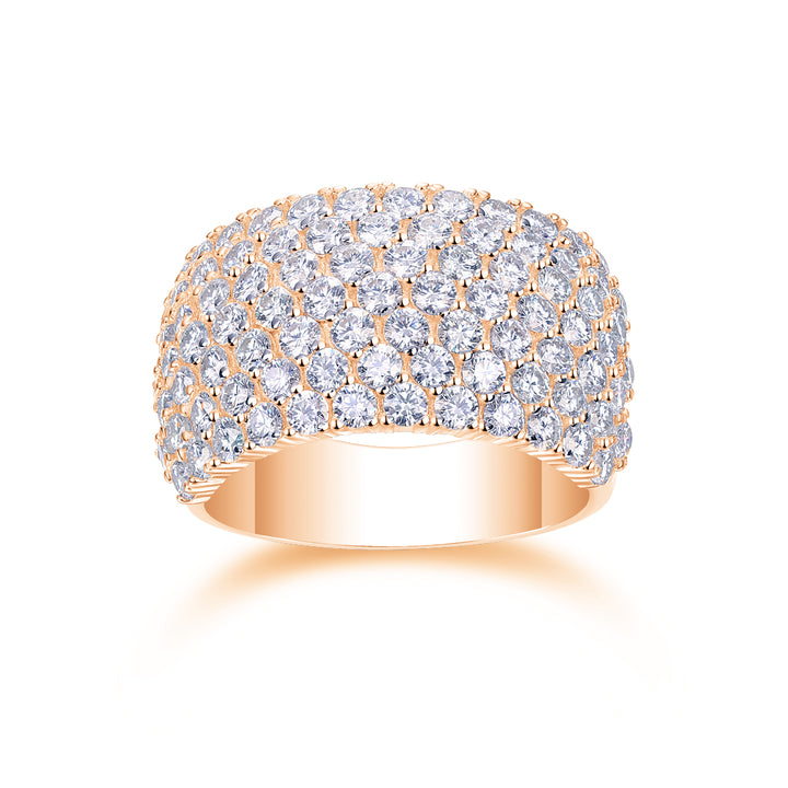 💎 Dynamic & Dazzling Moissanite Wedding Ring Set – Platinum-Plated S925 Silver (6.8g, Sizes 5–9) 💎