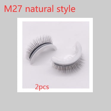 👁️✨ Reusable 3D Mink Lashes – Self-Adhesive Natural False Eyelashes (Glue-Free Silk Style)