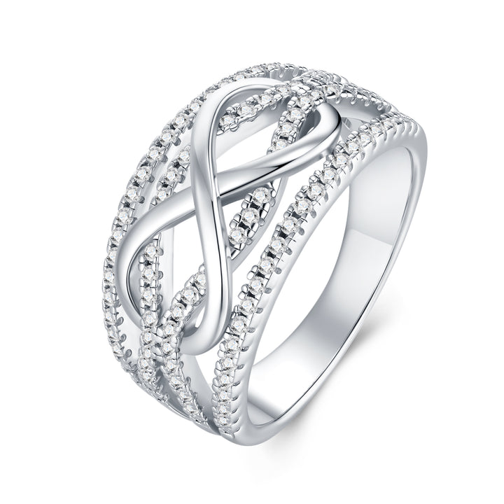 💍 Minimalist Moissanite Ring – Platinum-Plated S925 Silver (5.7g, Sizes 5–9) 💍