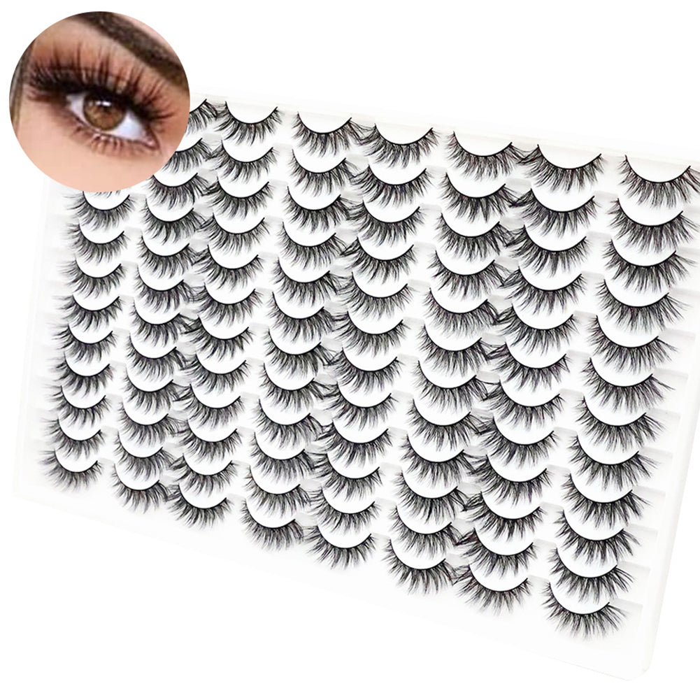 👁️✨ 3D False Eyelashes – Multi-Layered, Realistic, Soft & Comfortable