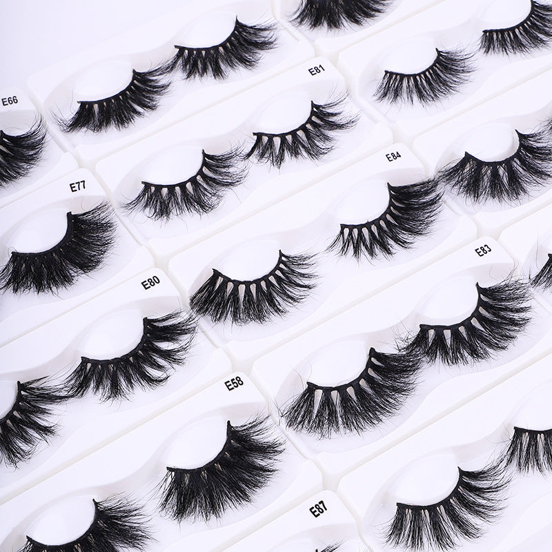 👁️✨ Handmade Eyelashes – 25MM Mink Hair False Lashes (15 Styles)