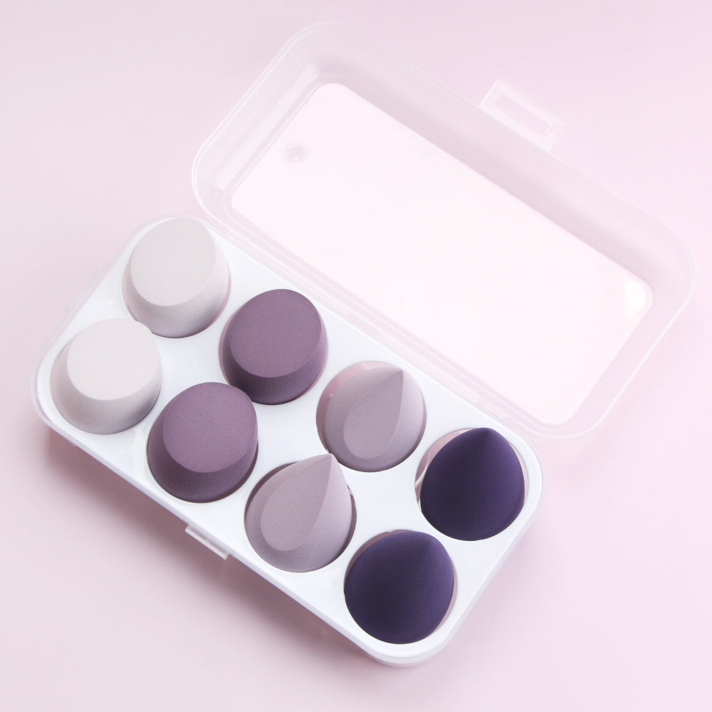🥚💄 Beauty Egg Set – Soft Makeup Sponge Box (8PCS Wet & Dry Blender Puff)