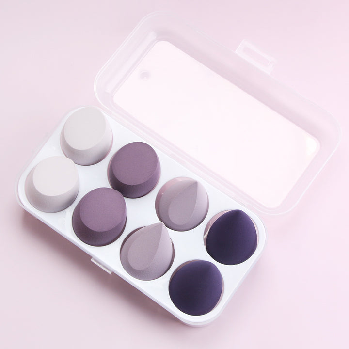 🥚💄 Beauty Egg Set – Soft Makeup Sponge Box (8PCS Wet & Dry Blender Puff)