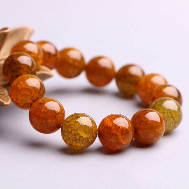 Dragon Stone Agate Bracelet – Natural Dragon Scale Beads