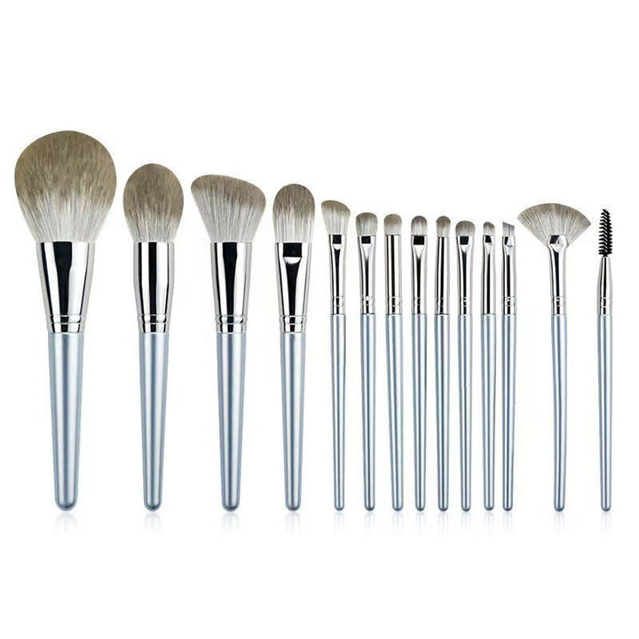 ✨ First Saw 14-Piece Makeup Brush Set — Soft Hair Beauty Tools 💄