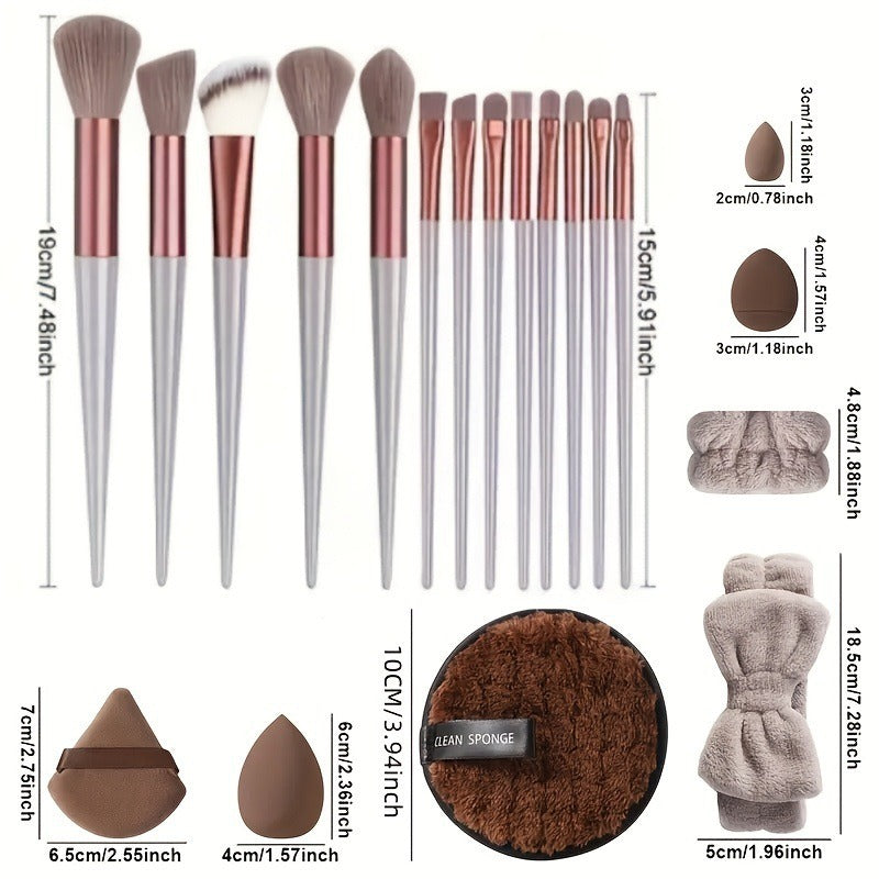 💄✨ 40-Piece Makeup Tool Set With Beauty Blender Sponges