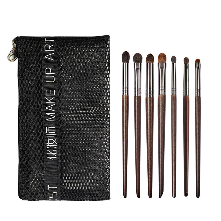 ✨ Makeup Brush Set — Animal Hair Eyeshadow, Base & Blending Brushes 💄