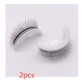 👁️✨ Reusable 3D Mink Lashes – Self-Adhesive Natural False Eyelashes (Glue-Free Silk Style)