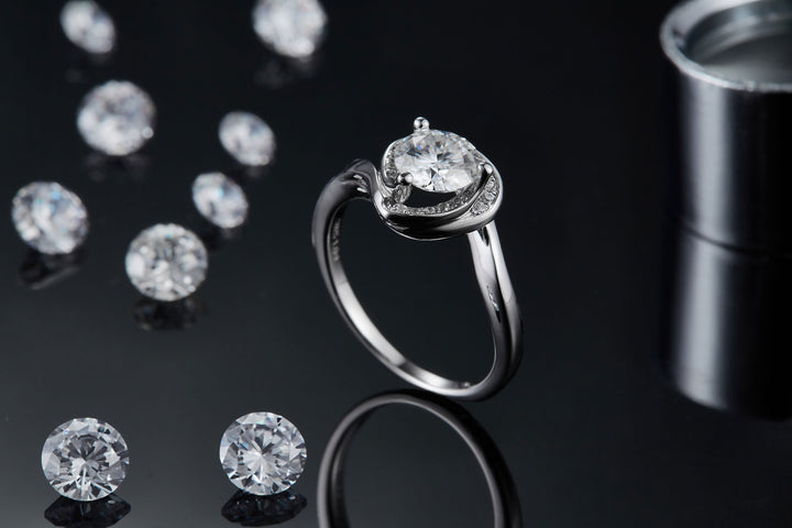 💍 1-Carat Moissanite Minimalist Ring – Platinum-Plated S925 Silver (2.9g, Sizes 5–9) 💍