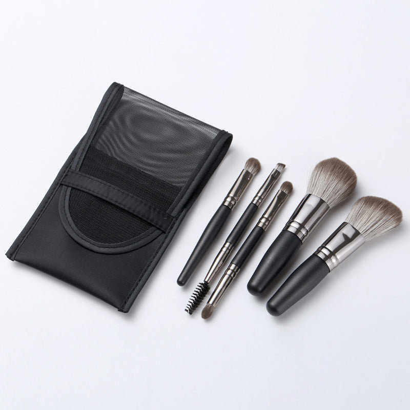 ✨ Mini Portable 5-Piece Makeup Brush Set (Upgraded Version) 💄
