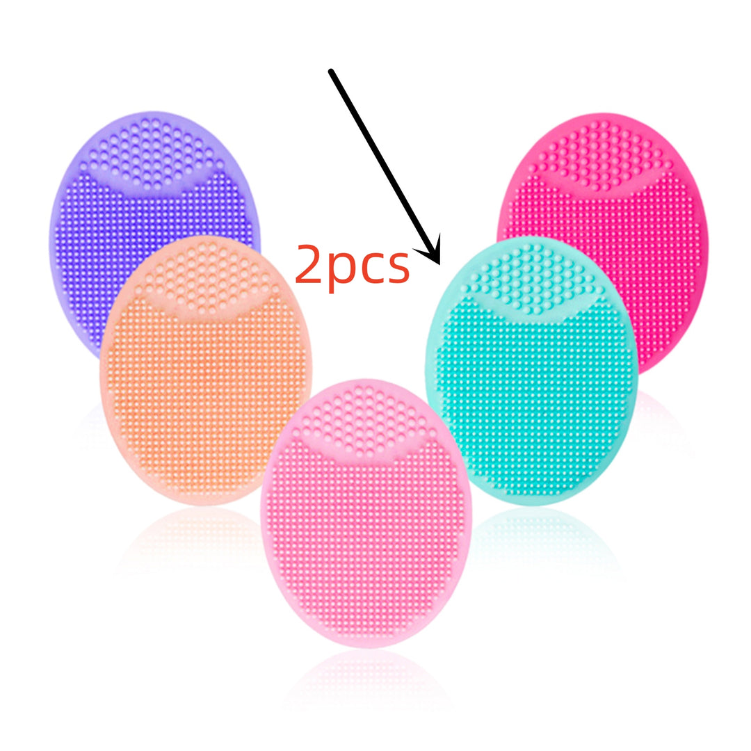 🧼💖 Silicone Oval Facial Brush | Gentle Cleansing & Skin Massage Tool